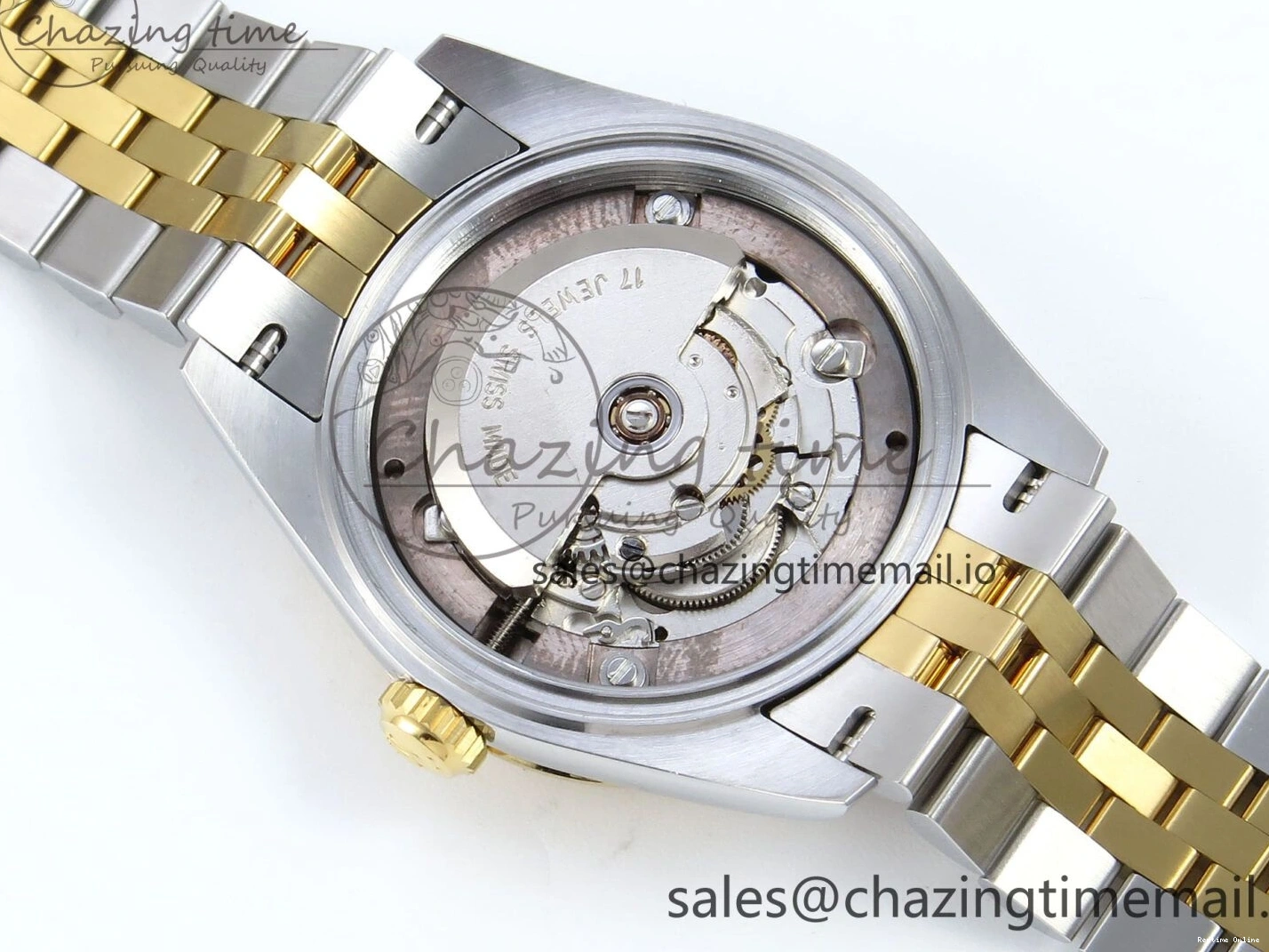 0403 StreetReady DateJust 31 278383RBR ARF 1:1 Best Edition 904L Steel Green Roman Diamonds Dial Diamonds Bezel on SS YG Jubilee Bracelet ETA 418